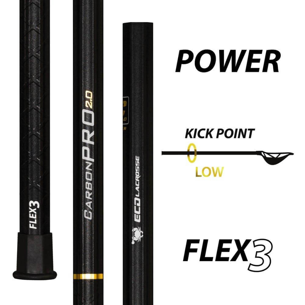 ECD Carbon Pro 2.0 Power Composite Attack Lacrosse Shaft - Top String Lacrosse