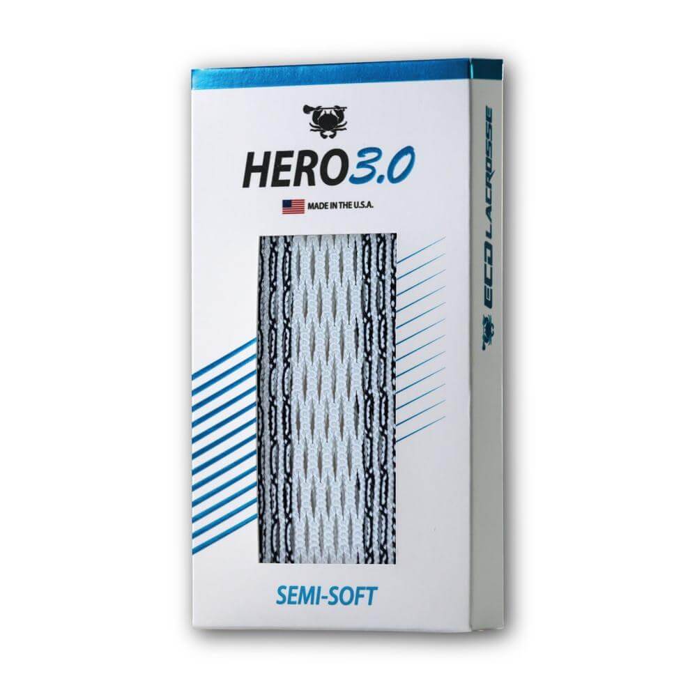ECD Hero 3.0 Semi-Soft Lacrosse Mesh - Storm Striker - Top String Lacrosse