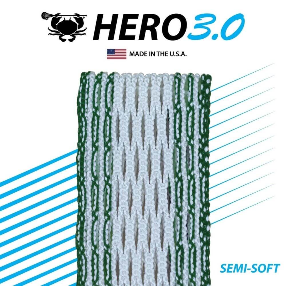 ECD Hero 3.0 Colors Storm Striker Lacrosse Mesh - Top String Lacrosse