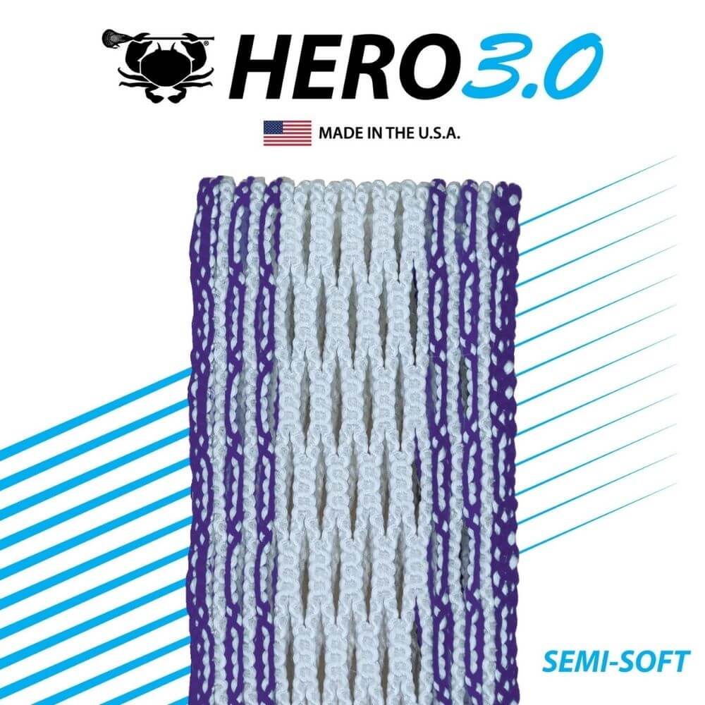 ECD Hero 3.0 Colors Storm Striker Lacrosse Mesh - Top String Lacrosse