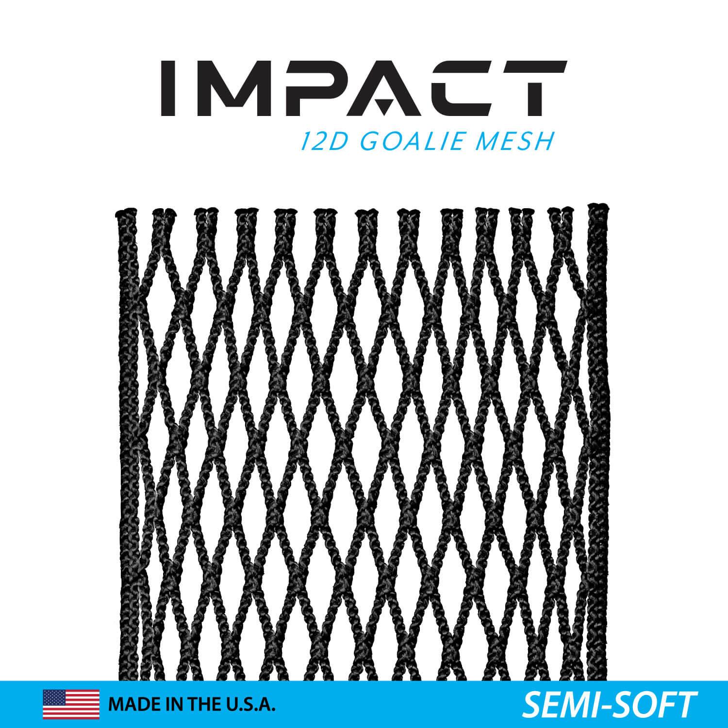 ECD Impact 12D Lacrosse Goalie Mesh - Top String Lacrosse