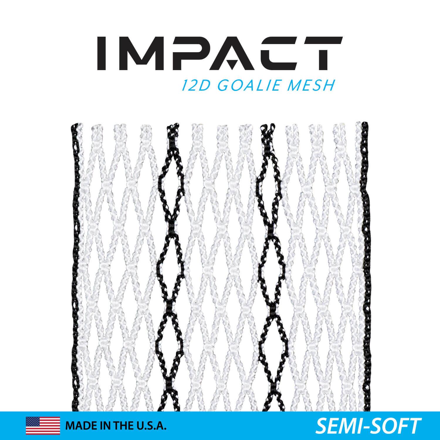 ECD Impact 12D Lacrosse Goalie Mesh - Top String Lacrosse