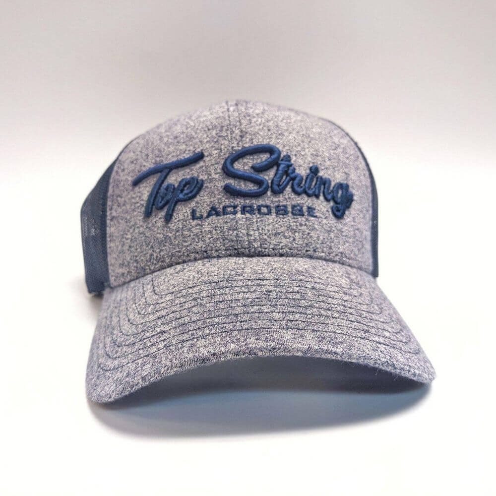 Top String Lacrosse Trucker Hat - Navy/Navy - Top String Lacrosse