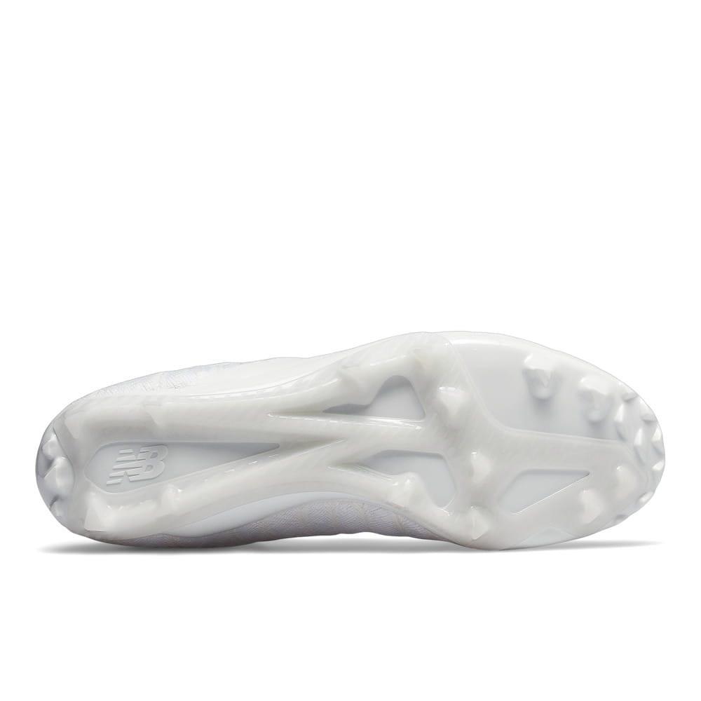 New Balance Burn X2 Mid White Lacrosse Cleats | Top String Lacrosse