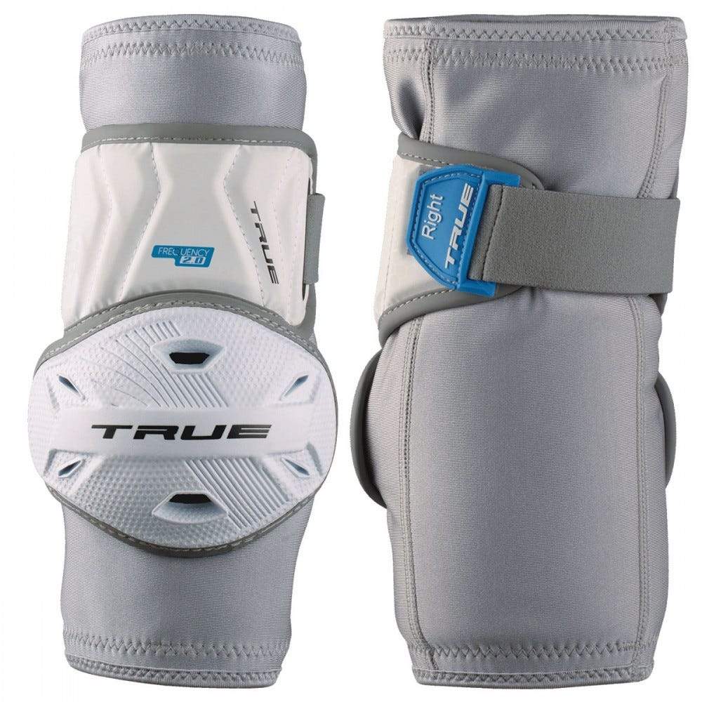 True Frequency 2.0 Hybrid Lacrosse Arm Pads - White