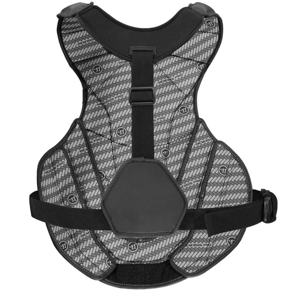 Warrior Nemesis Pro Lacrosse Goalie Chest Pad - Top String Lacrosse