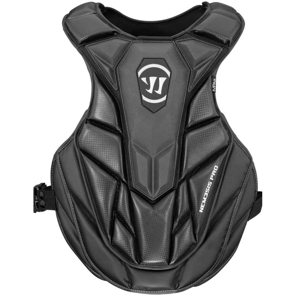 Warrior Nemesis Pro Lacrosse Goalie Chest Pad - Top String Lacrosse