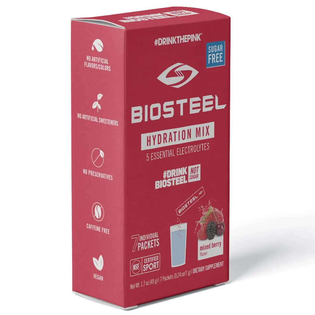 Biosteel Hydration Mix - Mixed Berry - 7 Count Box - Top String Lacrosse