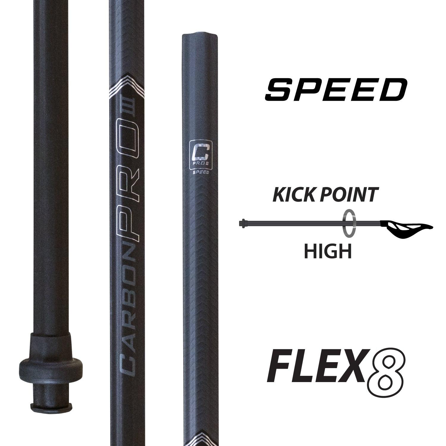 ECD Carbon Pro 3.0 Speed Composite Attack Lacrosse Shaft - Top String Lacrosse