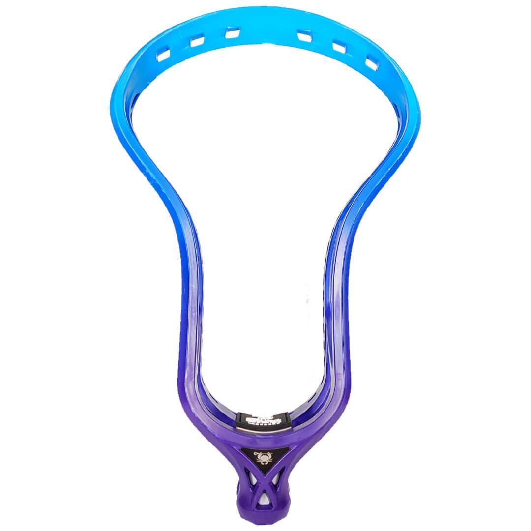 ECD Dyed Mirage 2.0 Lacrosse Head - Carolina/Royal/Purple - Top String Lacrosse