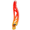 ECD Dyed Mirage 2.0 Lacrosse Head - Red/Orange/Yellow - Top String Lacrosse