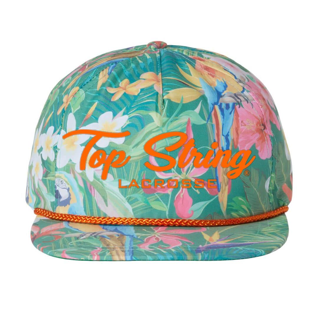 Top String Lacrosse Floral Hat - Orange - Top String Lacrosse