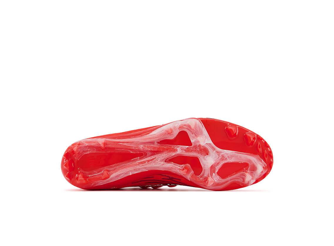 New Balance Burn X3 Red Lacrosse Cleats - Top String Lacrosse