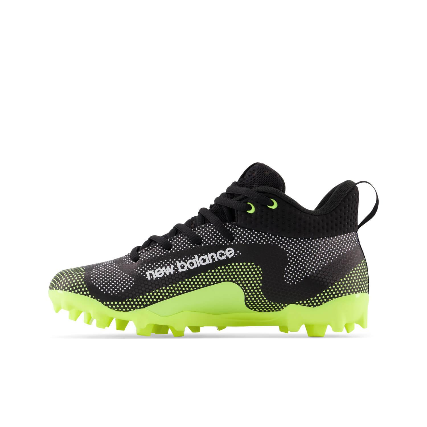 New Balance Freeze 4 Junior Lacrosse Cleats - Black - Top String Lacrosse