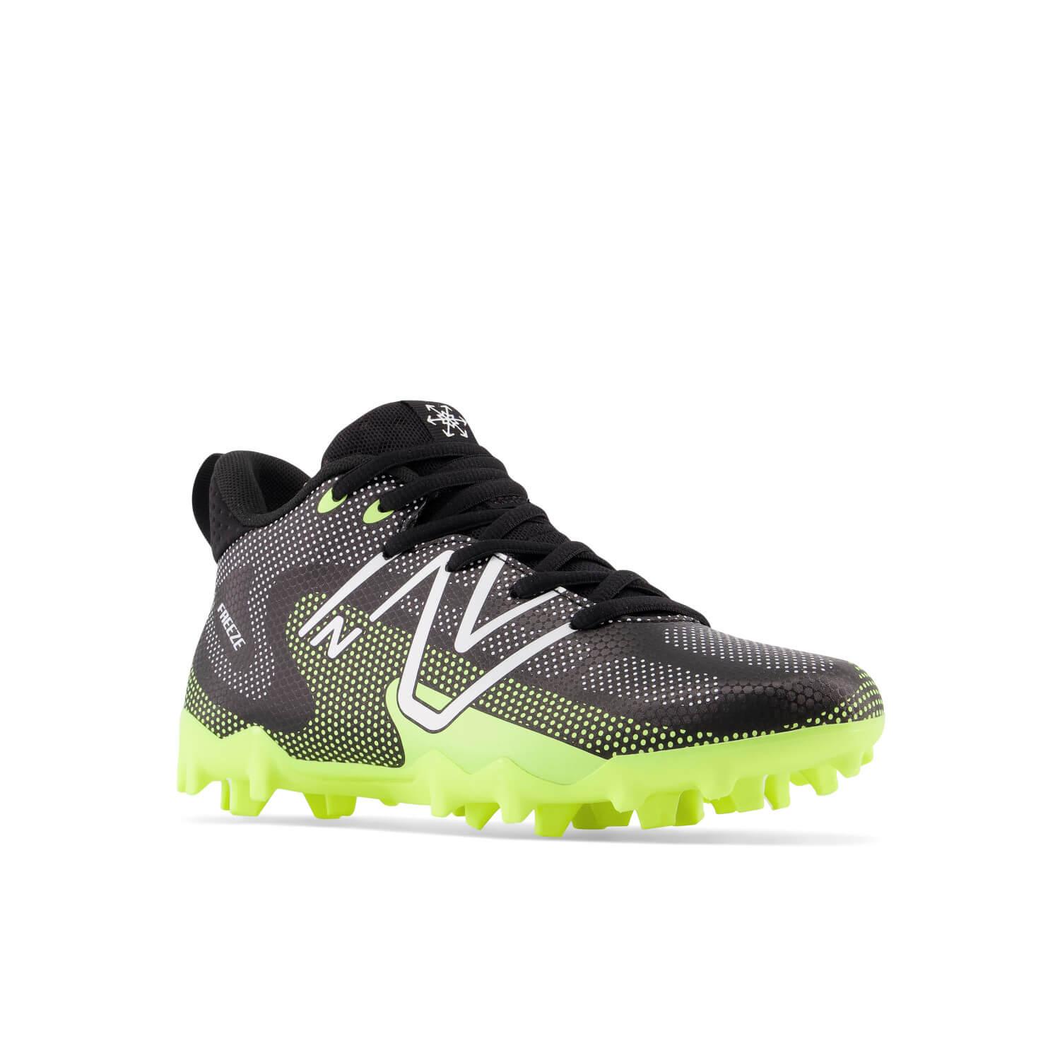 New Balance Freeze 4 Junior Lacrosse Cleats - Black - Top String Lacrosse
