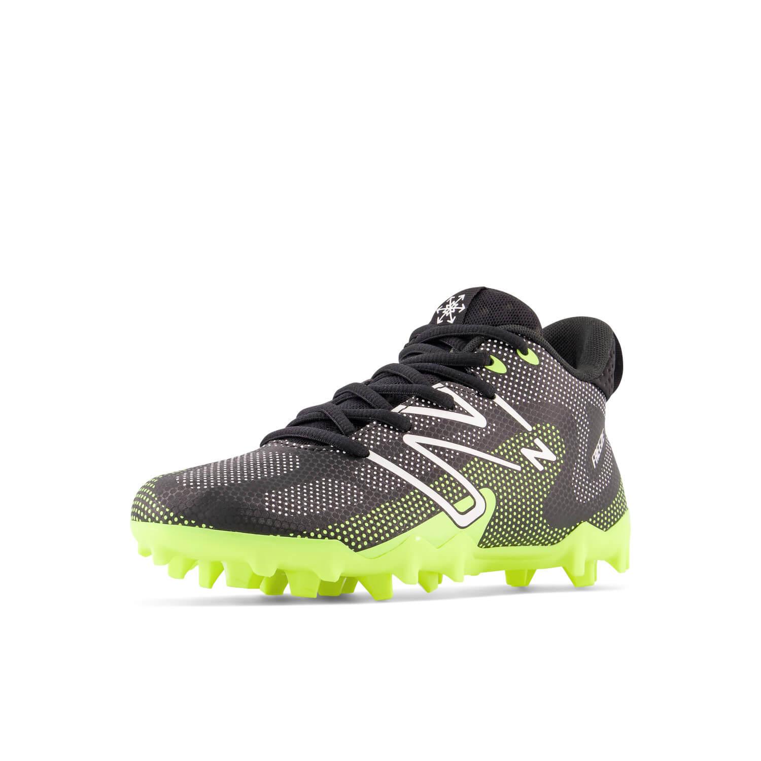 New Balance Freeze 4 Junior Lacrosse Cleats - Black - Top String Lacrosse