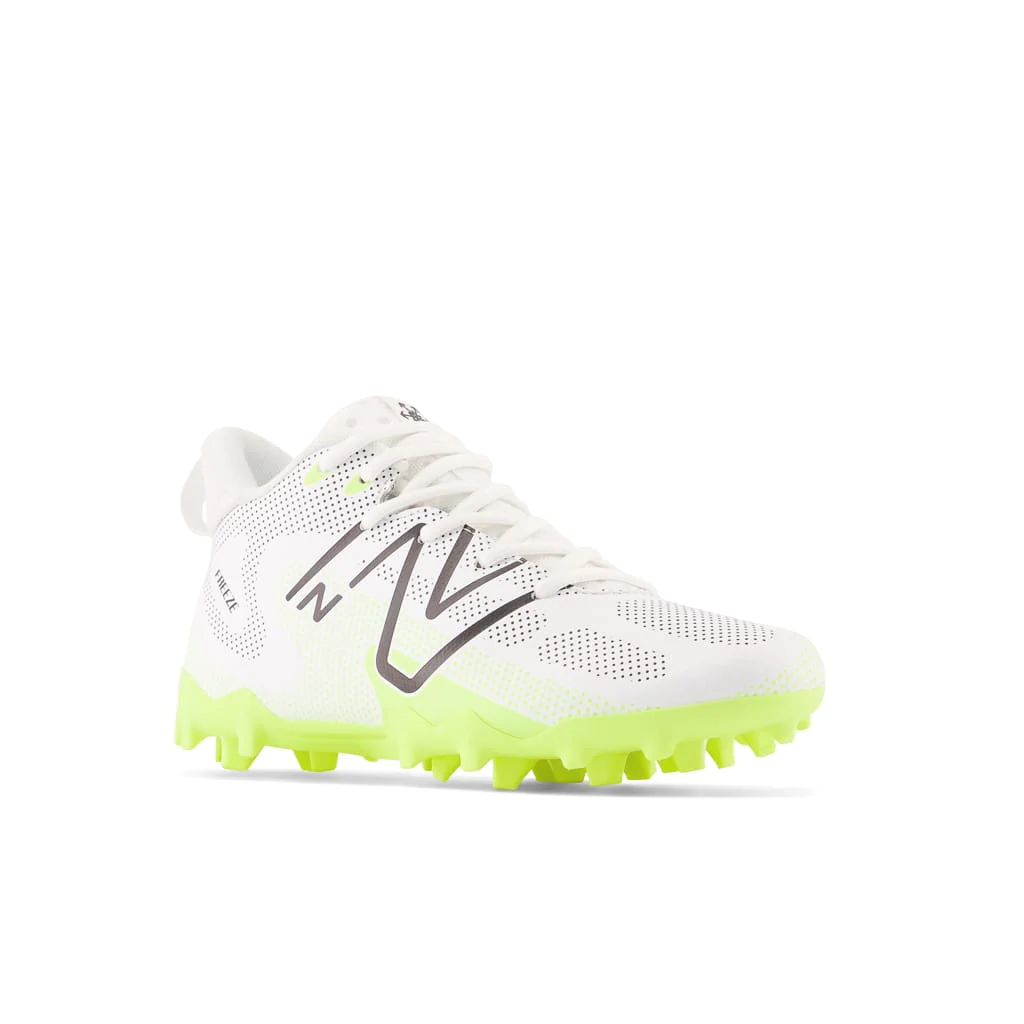 New Balance Freeze 4 Junior Lacrosse Cleats - White - Top String Lacrosse