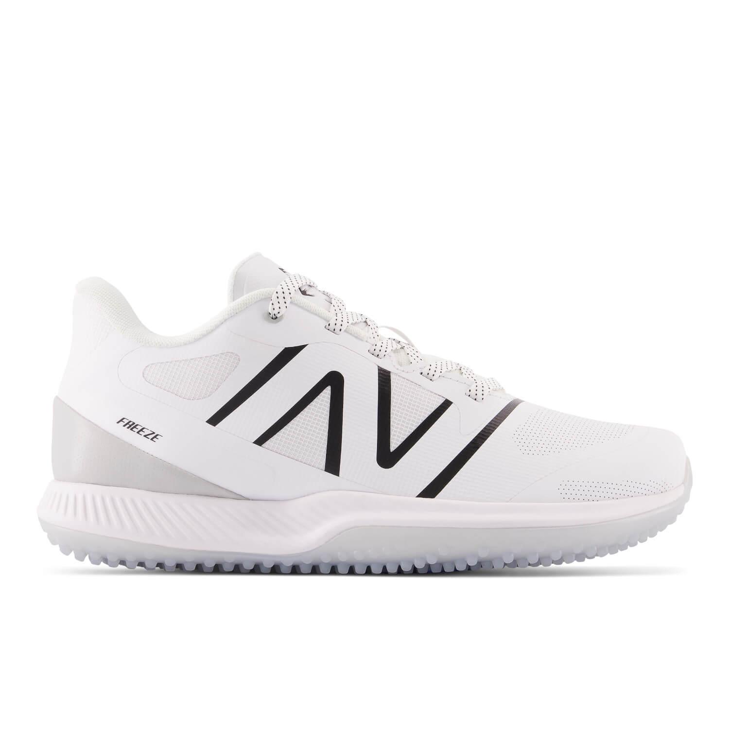 New Balance Freeze 4 Turf Lacrosse Cleats - White - Top String Lacrosse