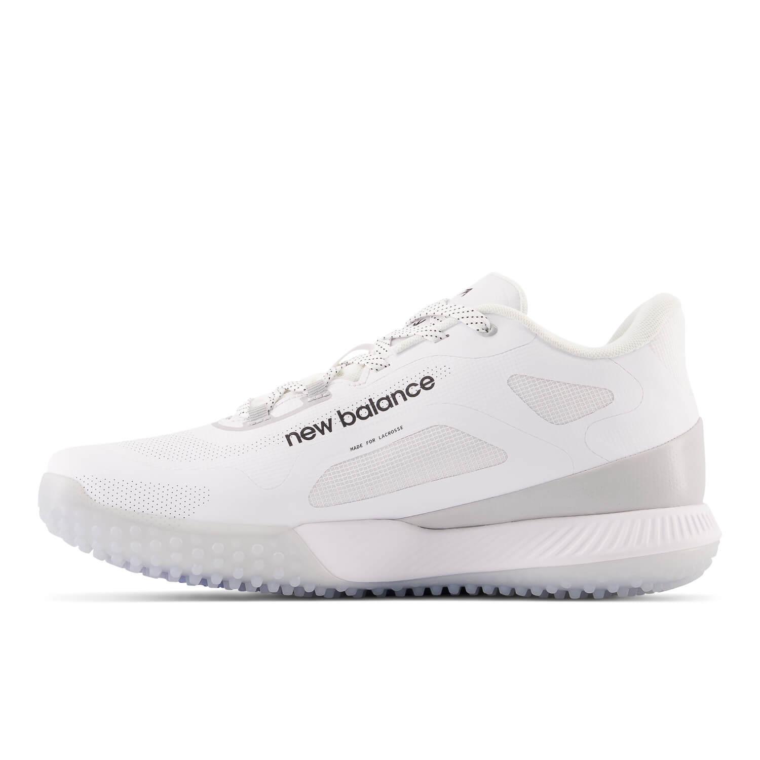 New Balance Freeze 4 Turf Lacrosse Cleats - White - Top String Lacrosse