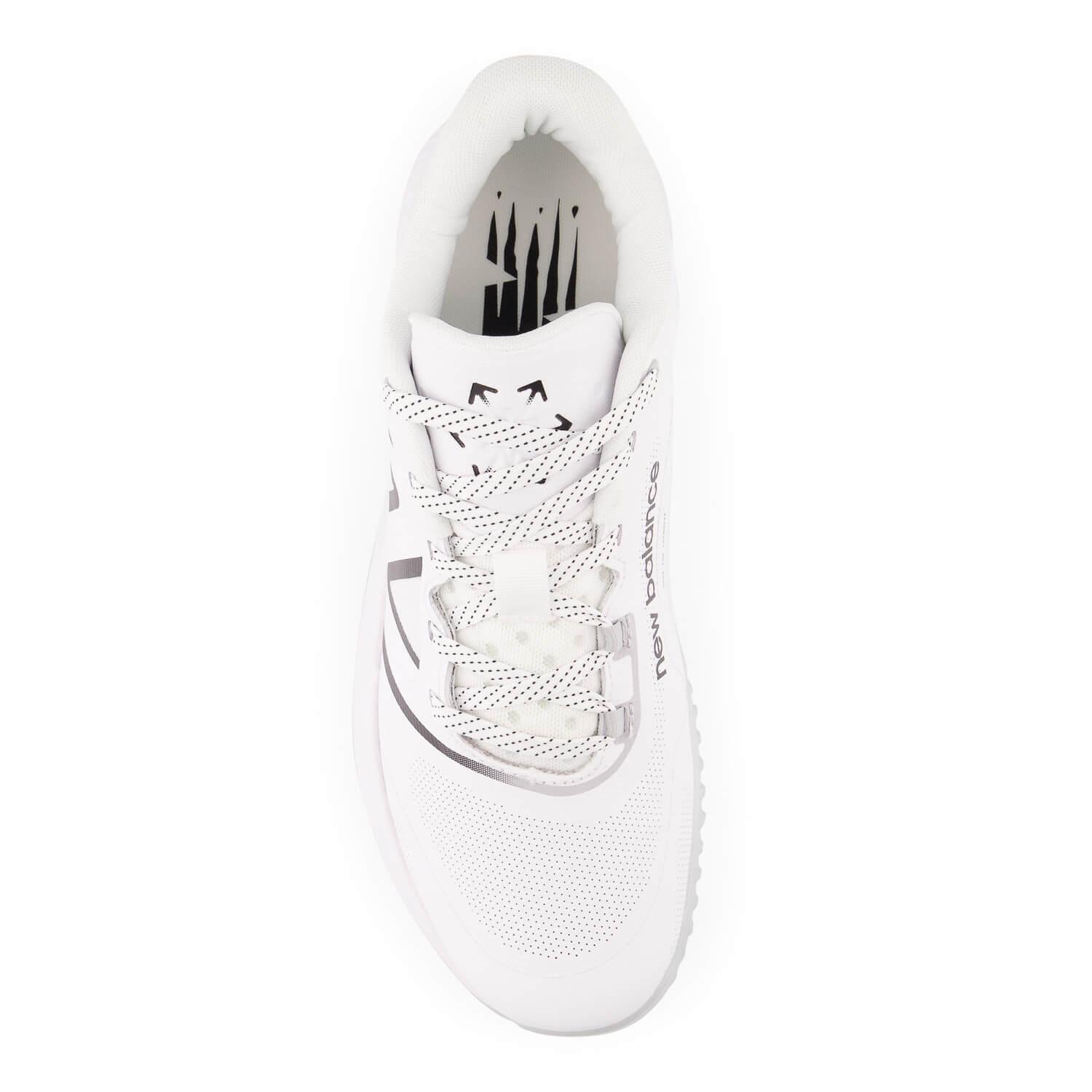 New Balance Freeze 4 Turf Lacrosse Cleats - White - Top String Lacrosse