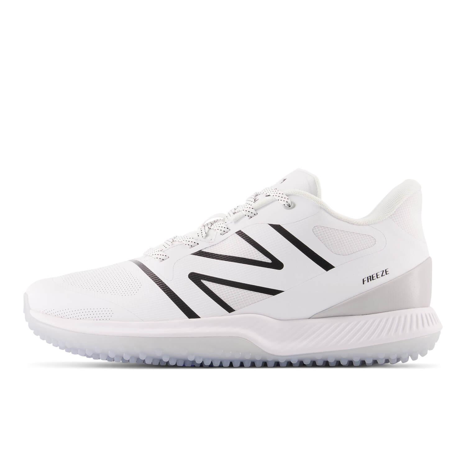 New Balance Freeze 4 Turf Lacrosse Cleats - White - Top String Lacrosse