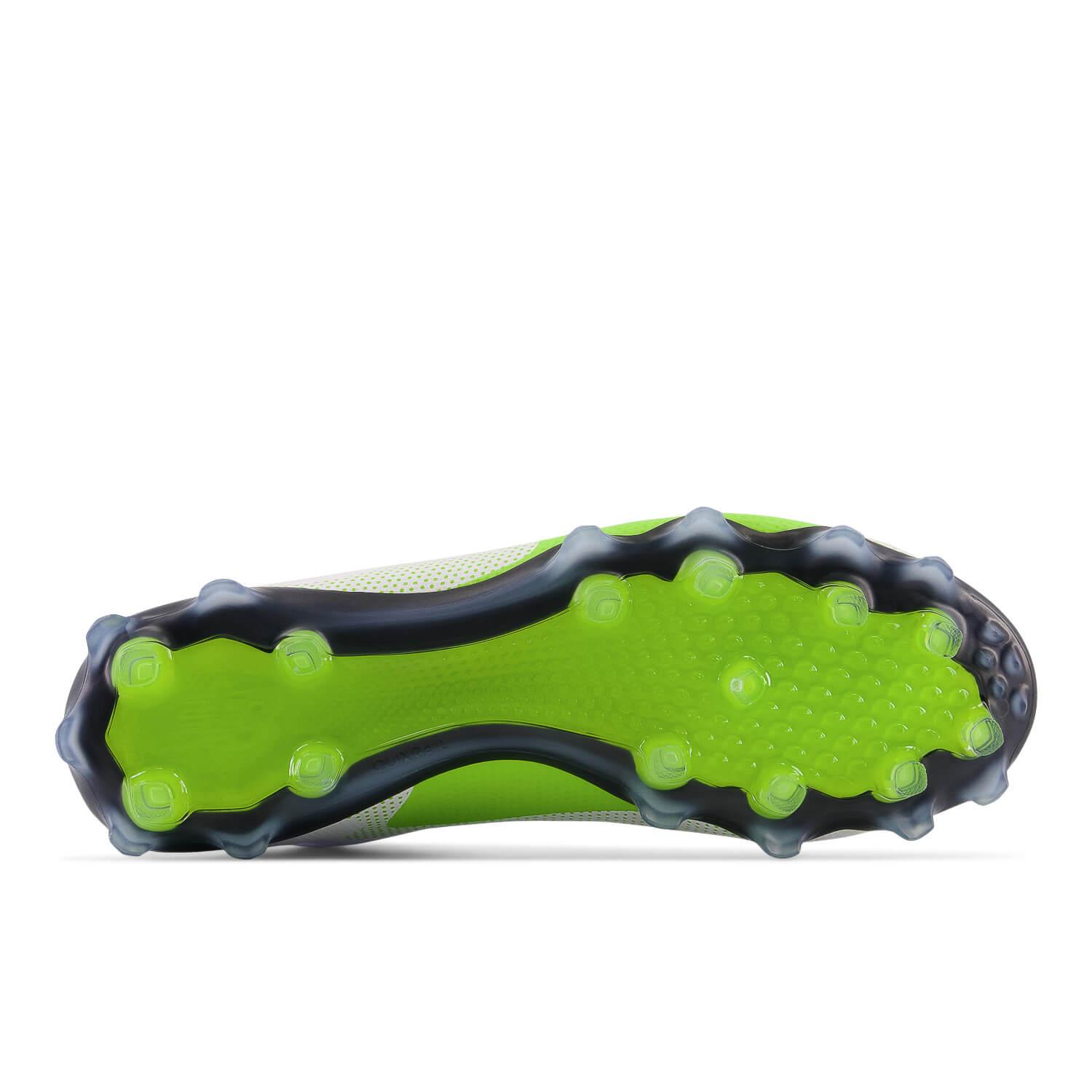 New Balance Freeze 4 White Neon Green/Black Lacrosse Cleats - Top String Lacrosse