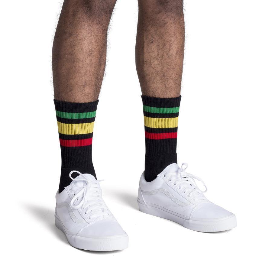 Socco Rasta Socks - Black - Top String Lacrosse