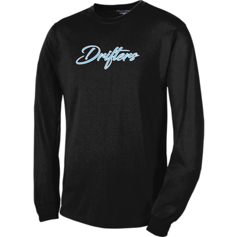 Drifters Adult Champion Premium Classic Long Sleeve T-Shirt - Black