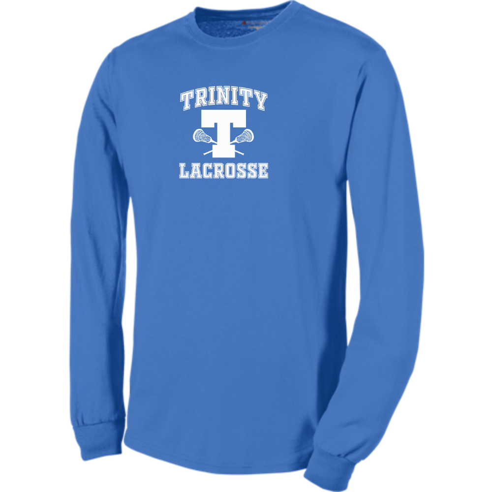 Trinity - Adult Champion Premium Classic Long Sleeve T-Shirt - Royal