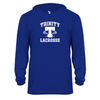 Trinity - Youth Performance Long Sleeve Hooded T-Shirt - Royal