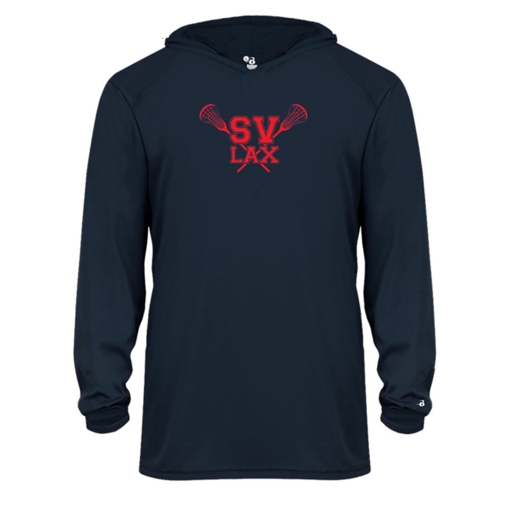 SVBYL - Youth Performance Long Sleeve Hooded T-Shirt - Navy