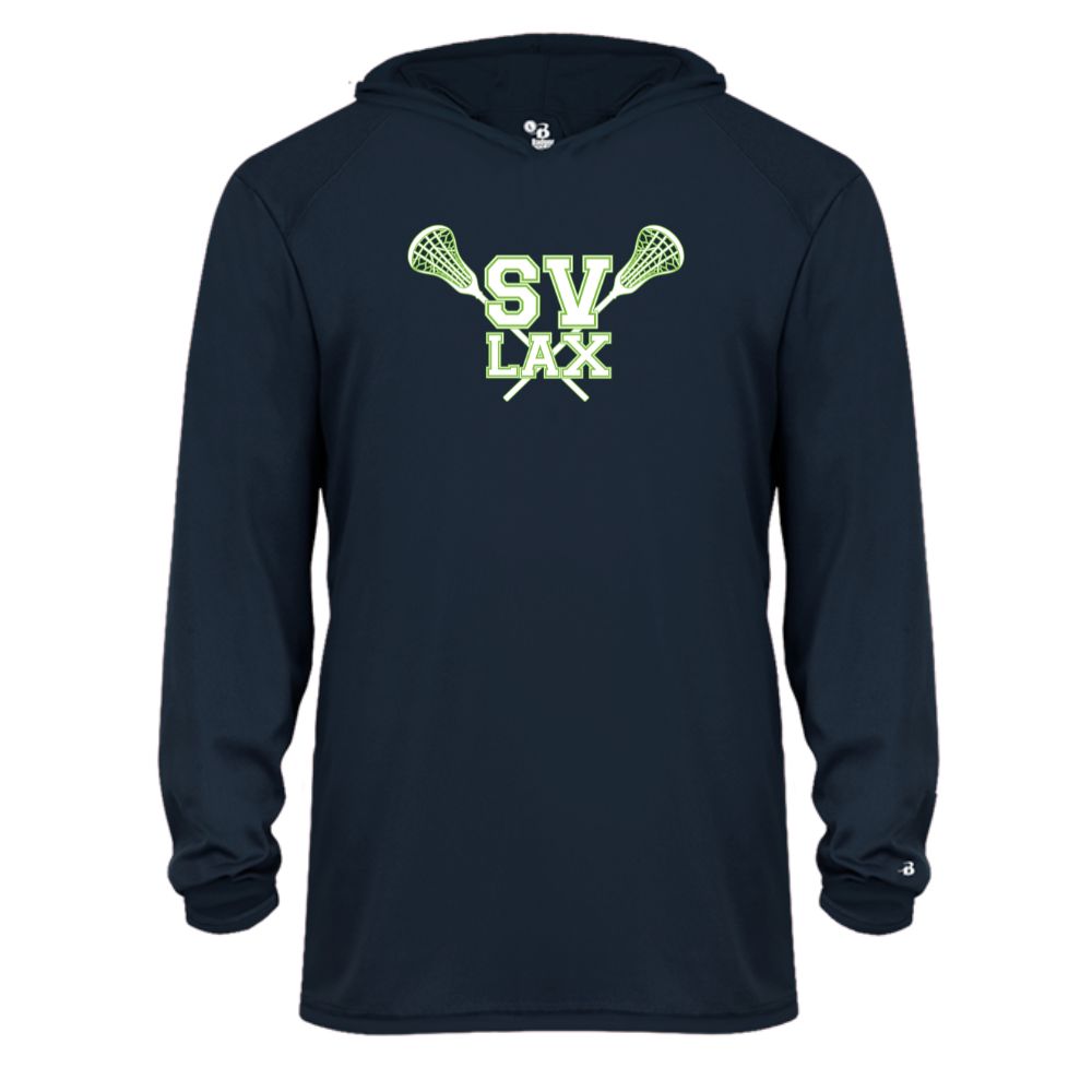 SVGYL - Youth Performance Long Sleeve Hooded T-Shirt - Navy