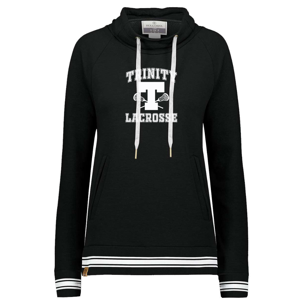 Trinity  - Women's Fleece Funnel Neck Sweatshirt - Black