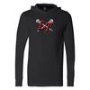 LT - Adult Long Sleeve Hooded T-Shirt - Black