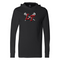 LT - Adult Long Sleeve Hooded T-Shirt - Black - Top String Lacrosse