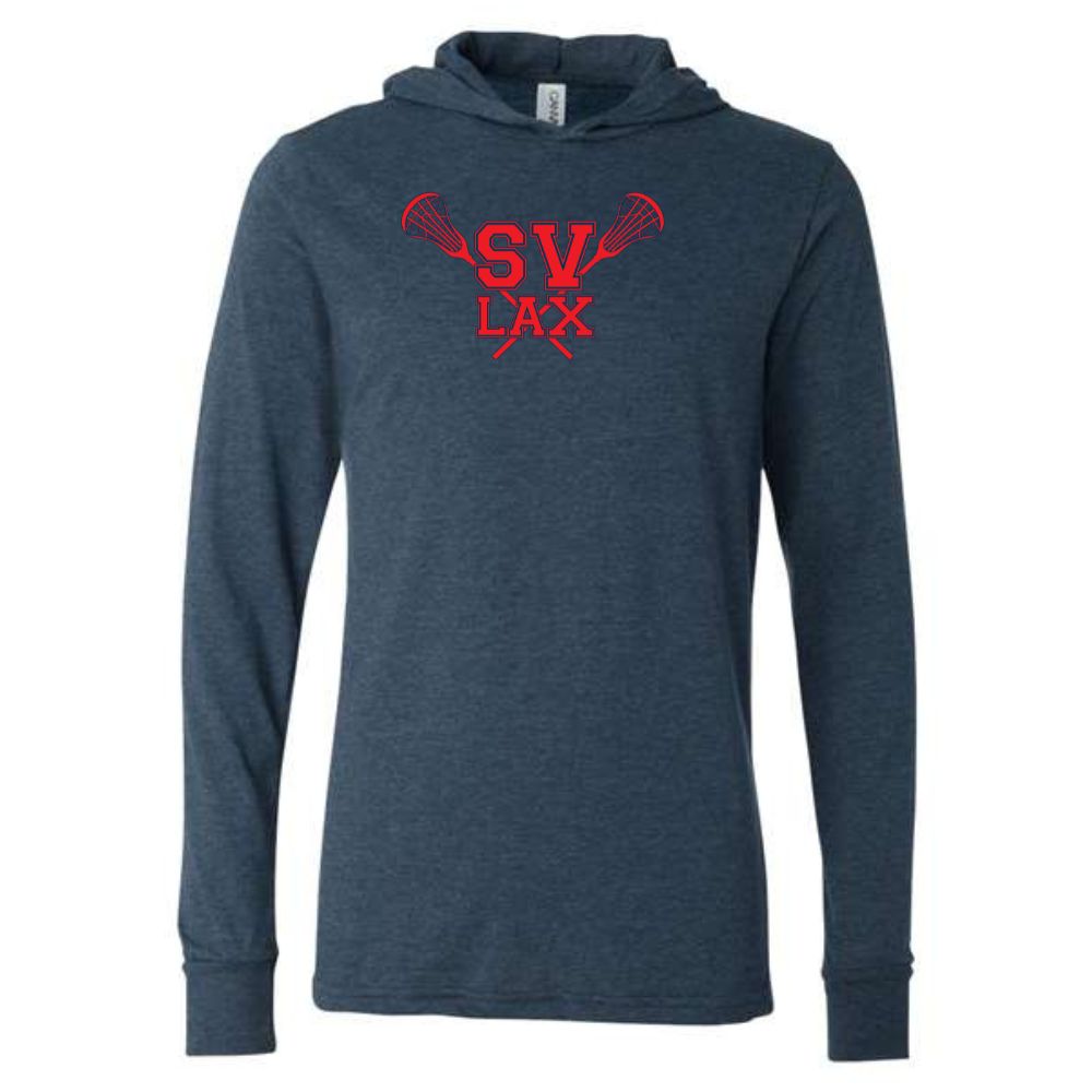 SVBYL - Adult Long Sleeve Hooded T-Shirt - Navy