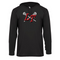 LT - Adult Performance Long Sleeve Hooded T-Shirt - Black - Top String Lacrosse