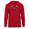 LT - Adult Performance Long Sleeve Hooded T-Shirt - Red