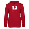 USC - Adult Performance Long Sleeve Hooded T-Shirt - Red