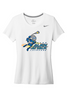 MYLA  Nike Women's Team rLegend Tee (Navy and White)