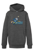 MYLA Youth Triblend Fleece Hooded Sweatshirt (Grey and Black Triblend)