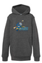 MYLA Youth Triblend Fleece Hooded Sweatshirt (Grey and Black Triblend)