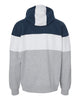 MYLA Men's Varsity Fleece Colorblocked Hooded Sweatshirt