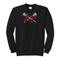 LT - Adult Core Fleece Crewneck Sweatshirt - Black - Top String Lacrosse