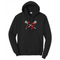 LT - Adult Core Fleece Pullover Hooded Sweatshirt - Black - Top String Lacrosse