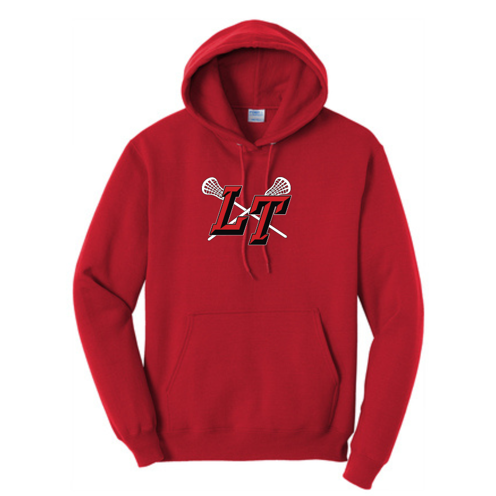 LT - Adult Core Fleece Pullover Hooded Sweatshirt - Red