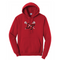 LT - Adult Core Fleece Pullover Hooded Sweatshirt - Red - Top String Lacrosse