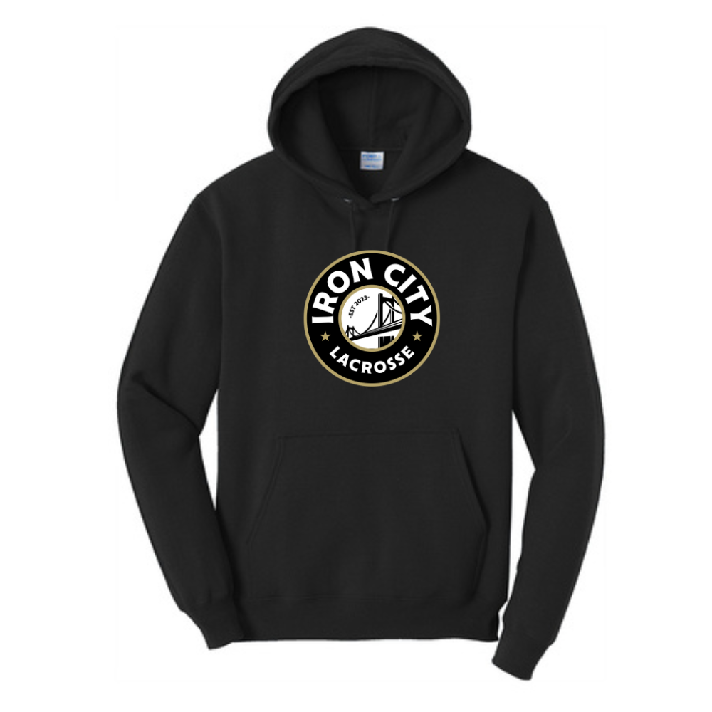 IC - Adult Core Fleece Pullover Hooded Sweatshirt - black