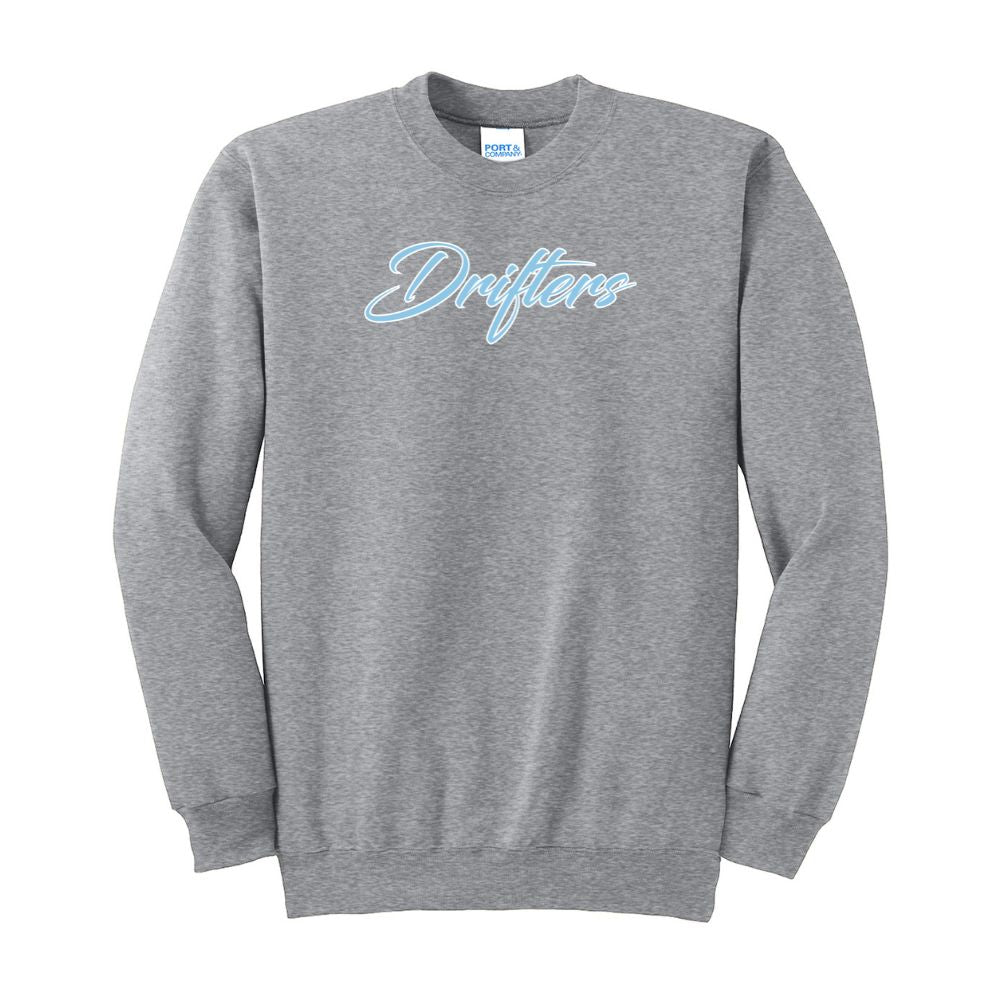 Drifters Adult Lacrosse Core Crewneck Sweatshirt - Athletic Heather