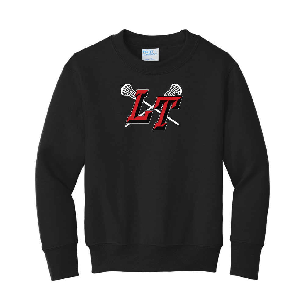 LT - Youth Core Fleece Crewneck Sweatshirt - Black